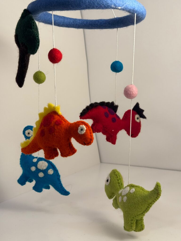 Felt Baby Mobile, Dinosaurs