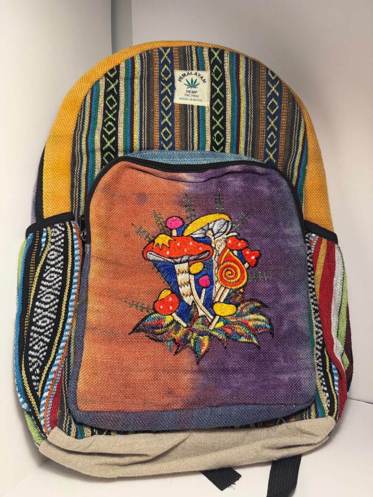 Sunset Mushroom Hemp Backpack