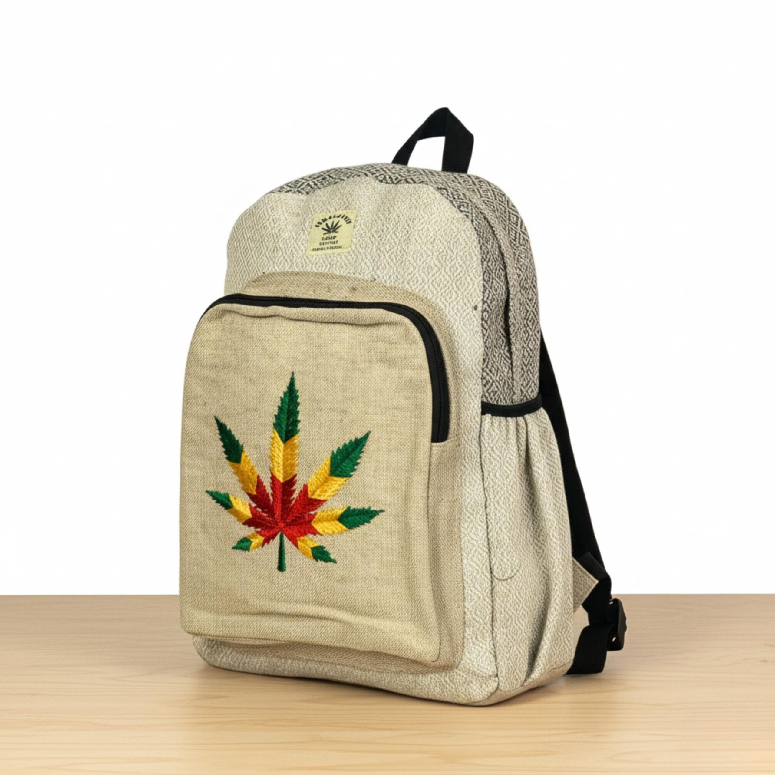 Handmade Himalayan hemp backpack from Nepal, view 3