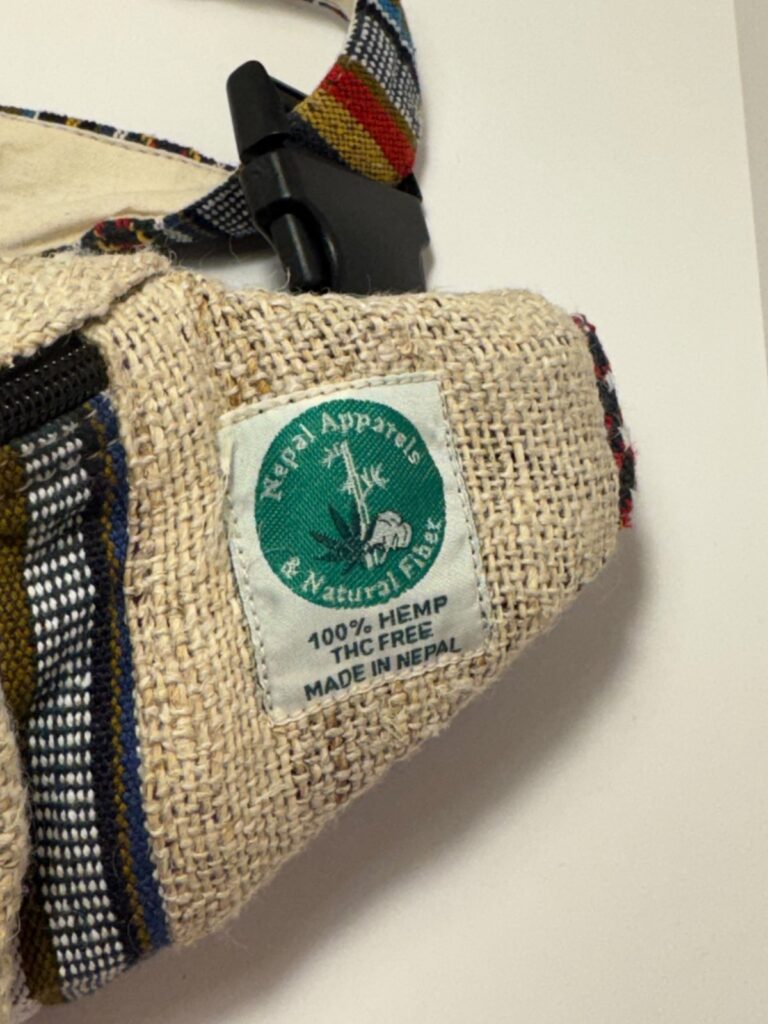 Natural Hemp Fanny Pack