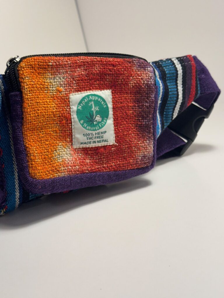 Tie Dye Hemp Fanny Pack